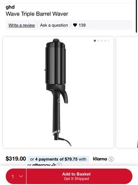GHD triple barrel waver